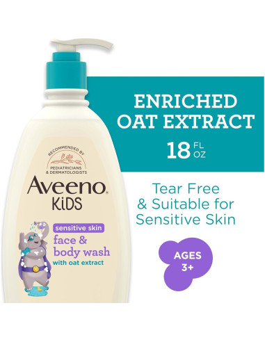 Aveeno Niños Jabón Facial y Corporal 532 ml - Piel Sensible
