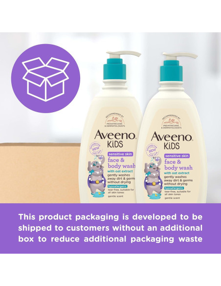 Aveeno Niños Jabón Facial y Corporal 532 ml - Piel Sensible