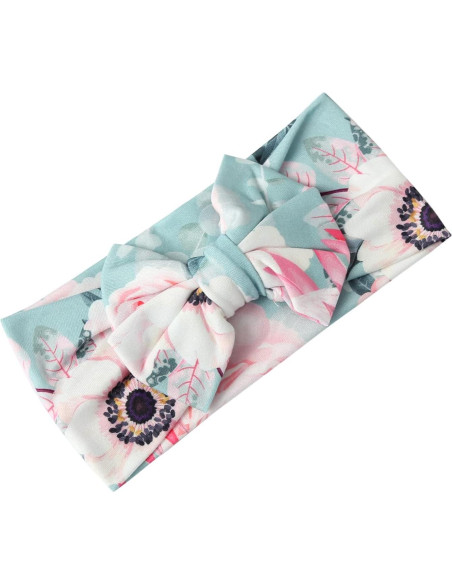 Conjunto Manta Swaddle y Diadema Bebé Galabloomer Flores Conjunto Manta Swaddle y Diadema Bebé Galabloomer Flores