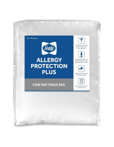 Protector de Colchón Impermeable Sealy Baby 132x71 cm Blanco