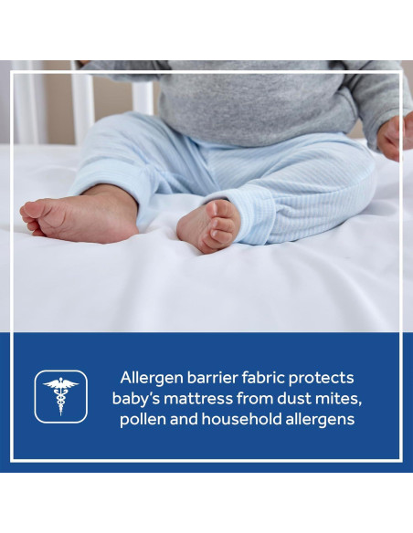 Protector de Colchón Impermeable Sealy Baby 132x71 cm Blanco