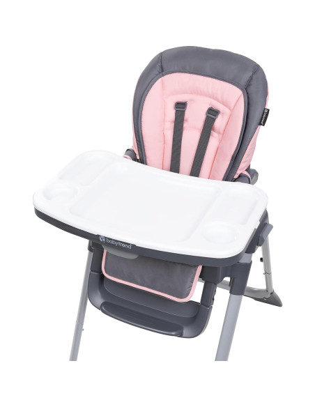 Silla Alta 3 en 1 Baby Trend Sit Right 2.0 Rosa Acogedor