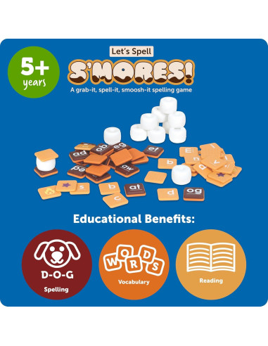 Juego de Aprendizaje Vamos a Deletrear S'Mores Learning Resources