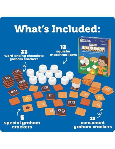 Juego de Aprendizaje Vamos a Deletrear S'Mores Learning Resources