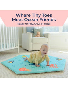 Alfombra de Juego Autoinflable Marina 132x114 cm para Bebés 2