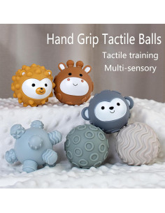 Conjunto de 6 Pelotas Sensoriales TMYIDO para Bebés 6-18 Meses 2