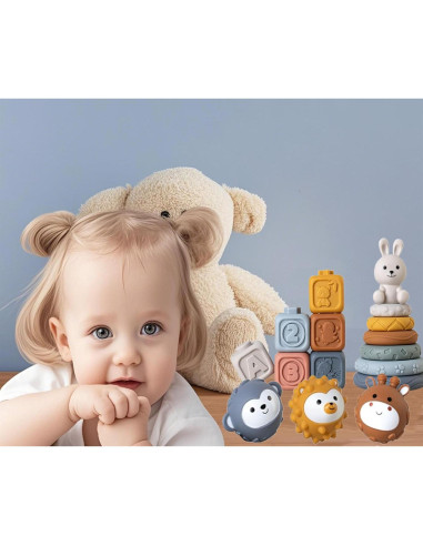 Conjunto de 6 Pelotas Sensoriales TMYIDO para Bebés 6-18 Meses