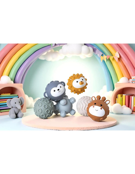 Conjunto de 6 Pelotas Sensoriales TMYIDO para Bebés 6-18 Meses