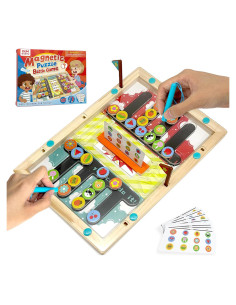 Juguete de Madera Montessori DLMdilemu Rompecabezas Magnético 28x30.5cm