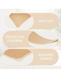 Tabla de Equilibrio de Madera Fitvids 81.28 cm para Niños y Adultos 2
