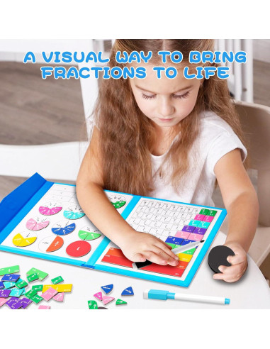 Rompecabezas Educativo Magnético FIPKE de Fracciones 110 Piezas