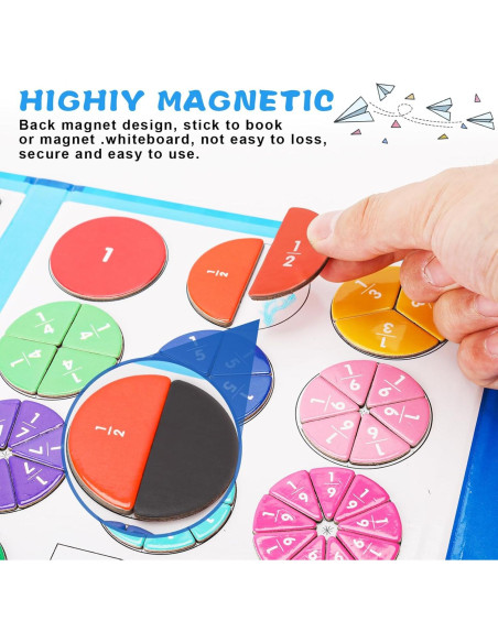 Rompecabezas Educativo Magnético FIPKE de Fracciones 110 Piezas Rompecabezas Educativo Magnético FIPKE de Fracciones 110 Piezas