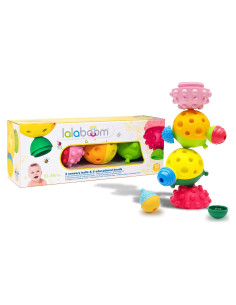 Lalaboom Juguete Educativo Sensorial 3 Pelotas y 12 Perlas