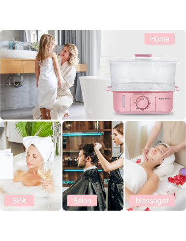 Vaporera de Toallas Rosa Salon Señor 8L Calentamiento Rápido