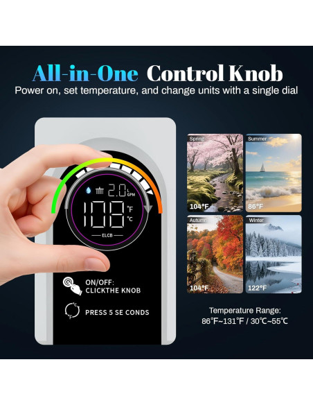 Calentador de Agua Eléctrico Sin Tanque LiberLive 11kW 240V