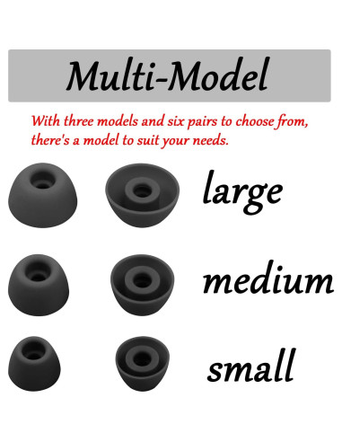 Puntas de Silicona de Repuesto UOWGA para Galaxy Buds 2 Pro - 6 Tamaños