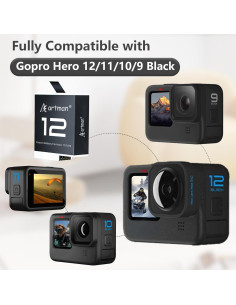 Batería Artman Enduro 1800mAh para GoPro Hero 12/11/10/9 2