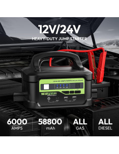 Arrancador de Salto YESPER Monster Start X1 6000A 218Wh 2