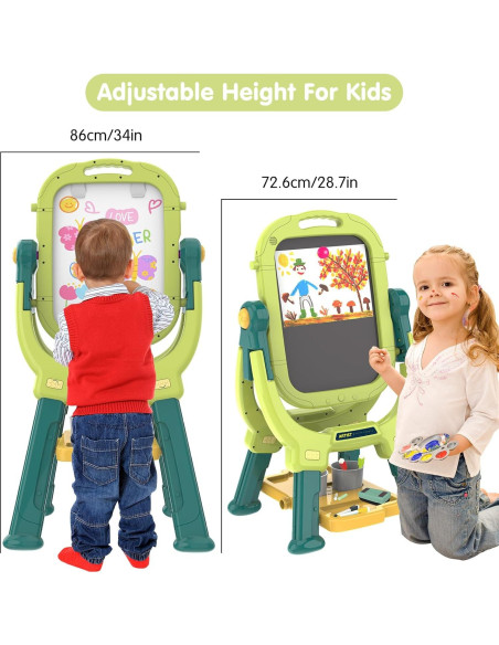 Caballete de Arte Ajustable Victostar Doble Cara Verde 3.01kg