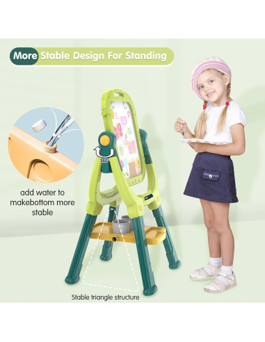 Caballete de Arte Ajustable Victostar Doble Cara Verde 3.01kg