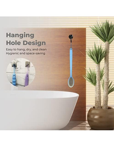 Esfregador de Espalda Avilana con Mango Largo de Silicona 48 cm