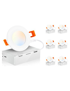 Downlight LED Empotrado Cloudy Bay 8W 6 Unidades 3"