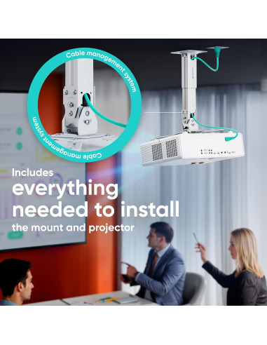 Soporte de Proyector ONKRON K3A Ajustable para Techo y Pared