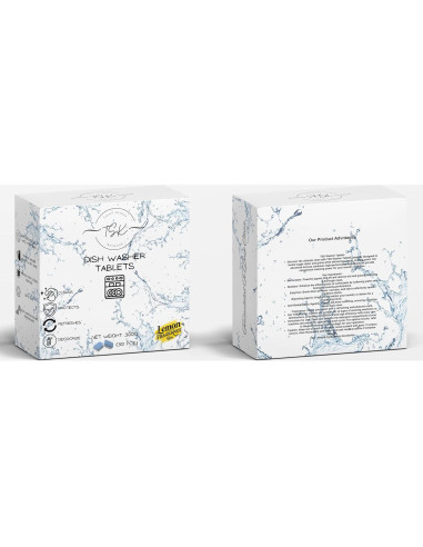 Tabletas Limpiadoras para Lavavajillas TSK - 30 Unidades, Aroma a Limón