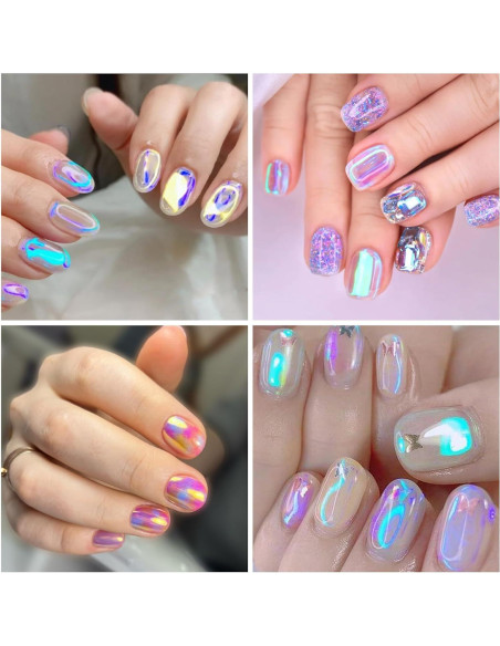 Calcomanías de Uñas Lásers 11 Hojas Zyghjort Coloridas