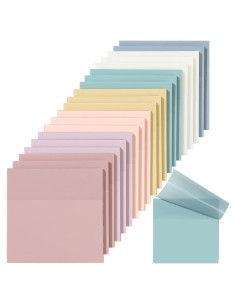 Notas Adhesivas Transparentes VITEVER 1000 Hojas 7 Colores 7.62x7.62 cm