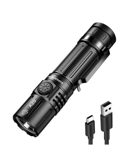 Linterna Recargable SuperFire X60-T 2000 Lúmenes IP44 6 Modos Linterna Recargable SuperFire X60-T 2000 Lúmenes IP44 6 Modos
