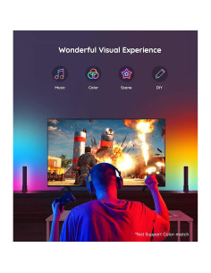 Barras de Luz Inteligentes Govee H6053 LED RGBICWW 31.85cm 2