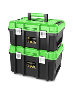 Conjunto de Cajas de Herramientas DNA MOTORING 2 Piezas Verde