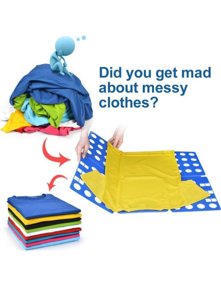 Tabla de Doblado de Camisetas BoxLegend 70x57 cm Azul