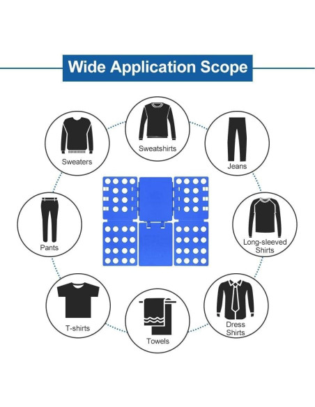 Tabla de Doblado de Camisetas BoxLegend 70x57 cm Azul