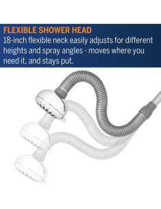 Cabezal de Ducha Waterpik XPP-703E Cromo 7 Modos Ajustable 2