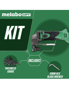Tijera Inalámbrica Metabo HPT 18V CE18DSLQ4 - Sin Batería 2