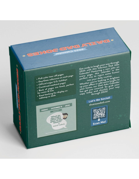 Conjunto de Regalo Eso es Papá 2025: Calendario y Botón de Chistes Conjunto de Regalo Eso es Papá 2025: Calendario y Botón de Chistes