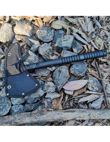Hacha de Camping Doom Blade 38.1 cm, Tomahawk Táctico con Funda