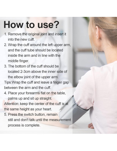 Manga de Presión Arterial Extra Grande ZIQING 22-52cm