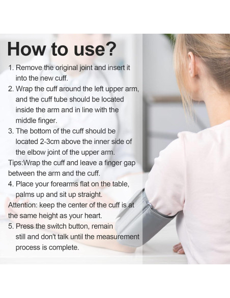 Manga de Presión Arterial Extra Grande ZIQING 22-52cm