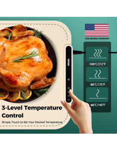 Alfombrilla Calentadora DiDaDy 60x38 cm 3 Niveles Eléctrica 2