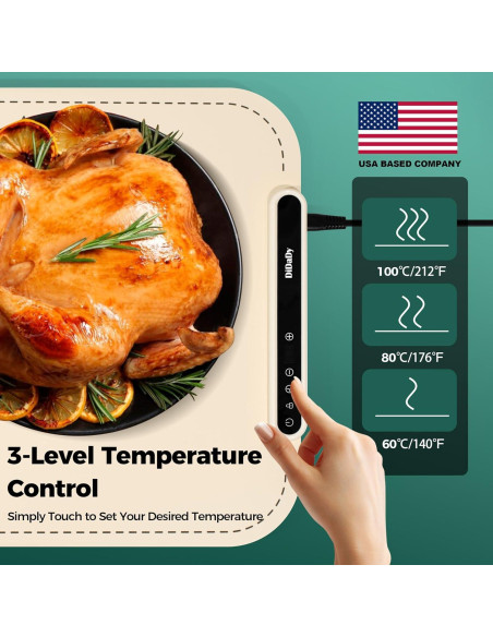 Alfombrilla Calentadora DiDaDy 60x38 cm 3 Niveles Eléctrica Alfombrilla Calentadora DiDaDy 60x38 cm 3 Niveles Eléctrica