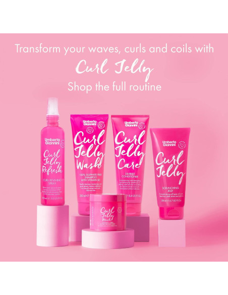 Kit Curl Jelly Umberto Giannini - Gel, Champú y Acondicionador Kit Curl Jelly Umberto Giannini - Gel, Champú y Acondicionador
