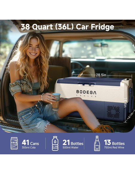 Refrigerador de Coche BODEGA T36T-RB 38L Control APP -20C