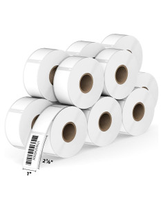 Etiquetas Térmicas Printholic 1" x 2-1/8" 12 Rollos 6000 Etiquetas