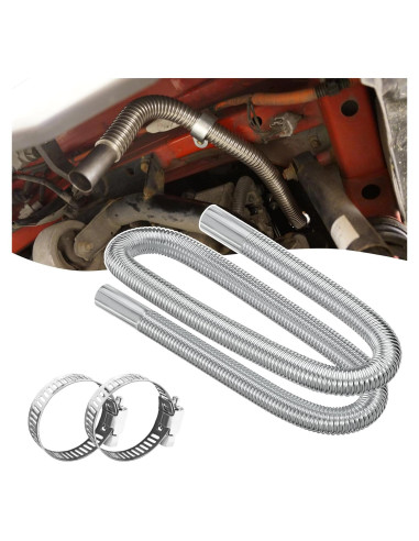 Tubería de Escape Flexible KUQUTIDY 149.86 cm Acero Inoxidable