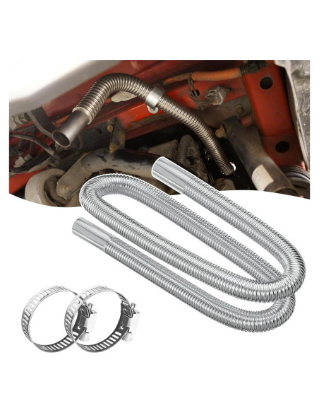 Tubería de Escape Flexible KUQUTIDY 149.86 cm Acero Inoxidable