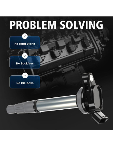 Juego de 4 Bobinas de Encendido BULIAZY UF596 para Toyota