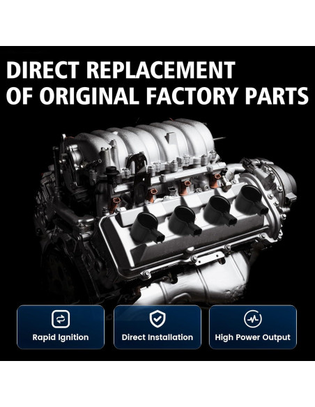 Juego de 4 Bobinas de Encendido BULIAZY UF596 para Toyota